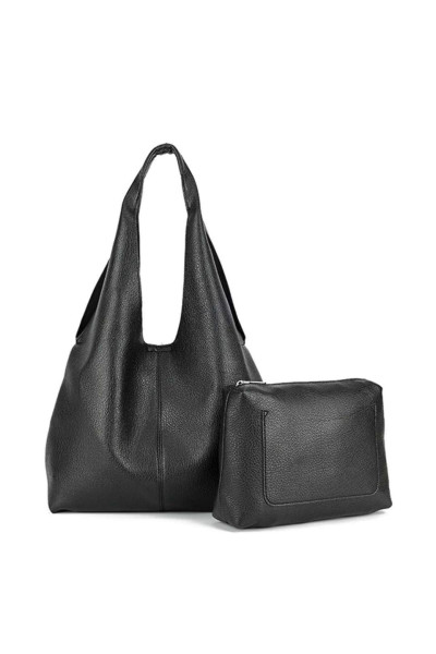 Велика сумка 2 в 1 у стилі Хобо з невеликою сумкою-органайзером через плече Велика сумка 2 в 1 у стилі Хобо з невеликою сумкою-органайзером через плече