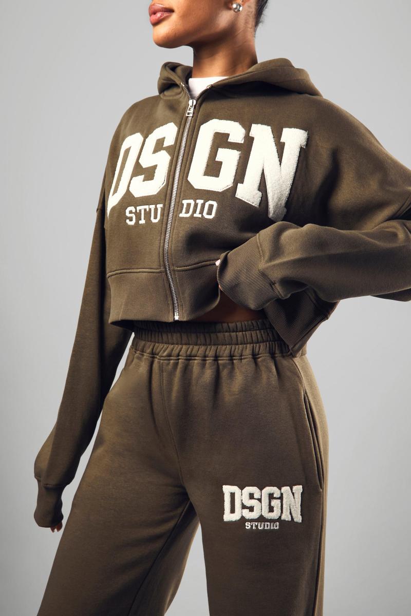 DSGN Studio Roweling Applique Пряма нога Джоггер