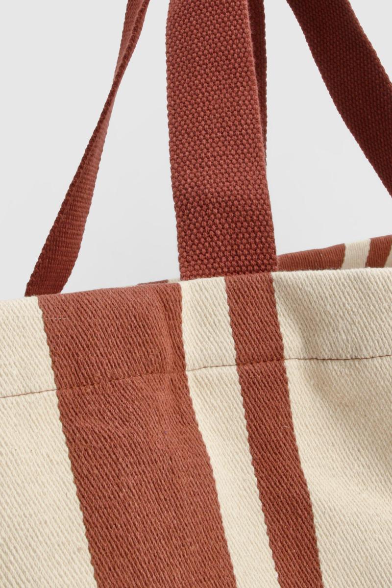 Велика полотняна сумка в смужку
