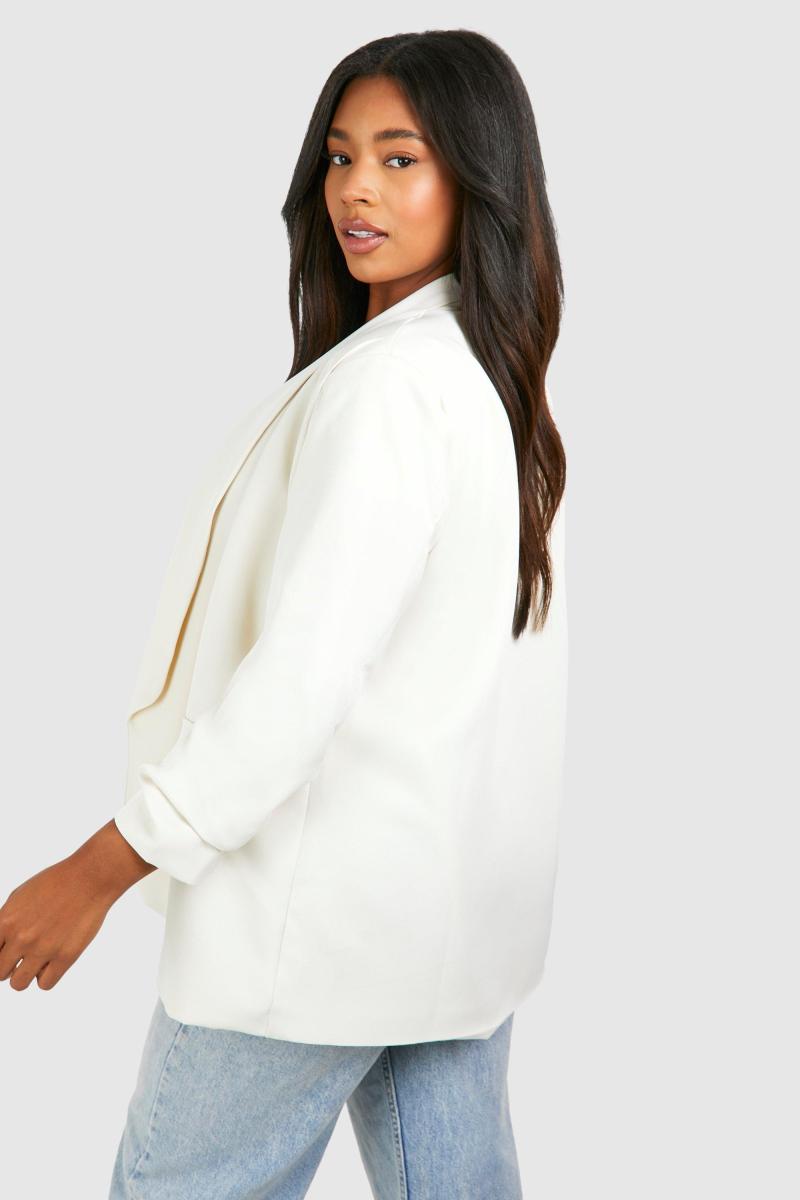 Плюс піджак із складеними рукавами та лацканами