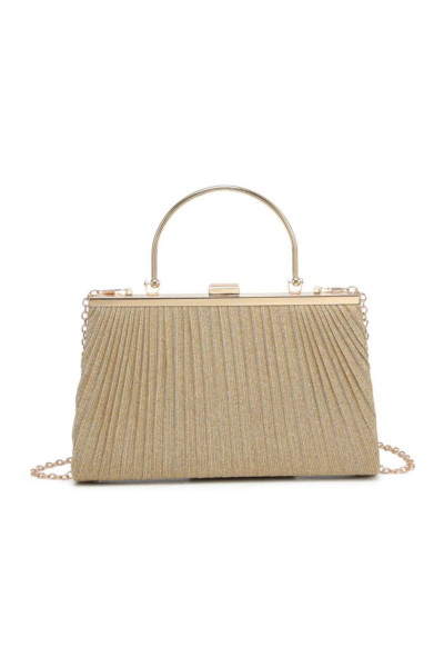Елегантна вечірня плісирована сумочка-клатч з ручкою Елегантна вечірня плісирована сумочка-клатч з ручкою