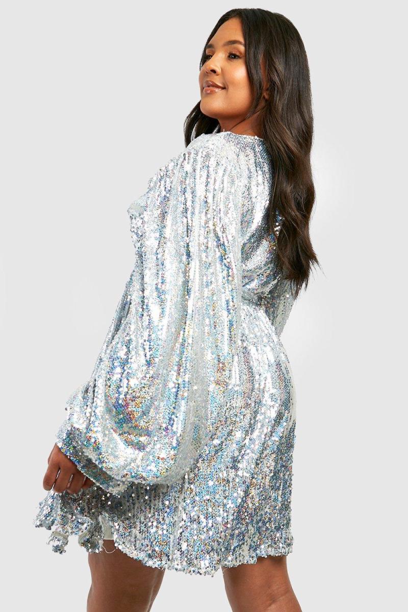 Плюс райдужна екстремальна блузонна сукня-ковзанярка