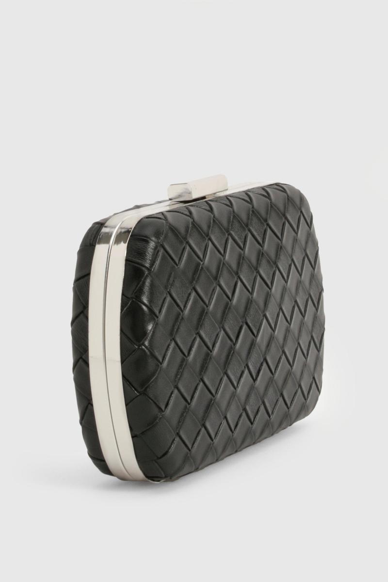 Плетена шкіряна сумка-клатч