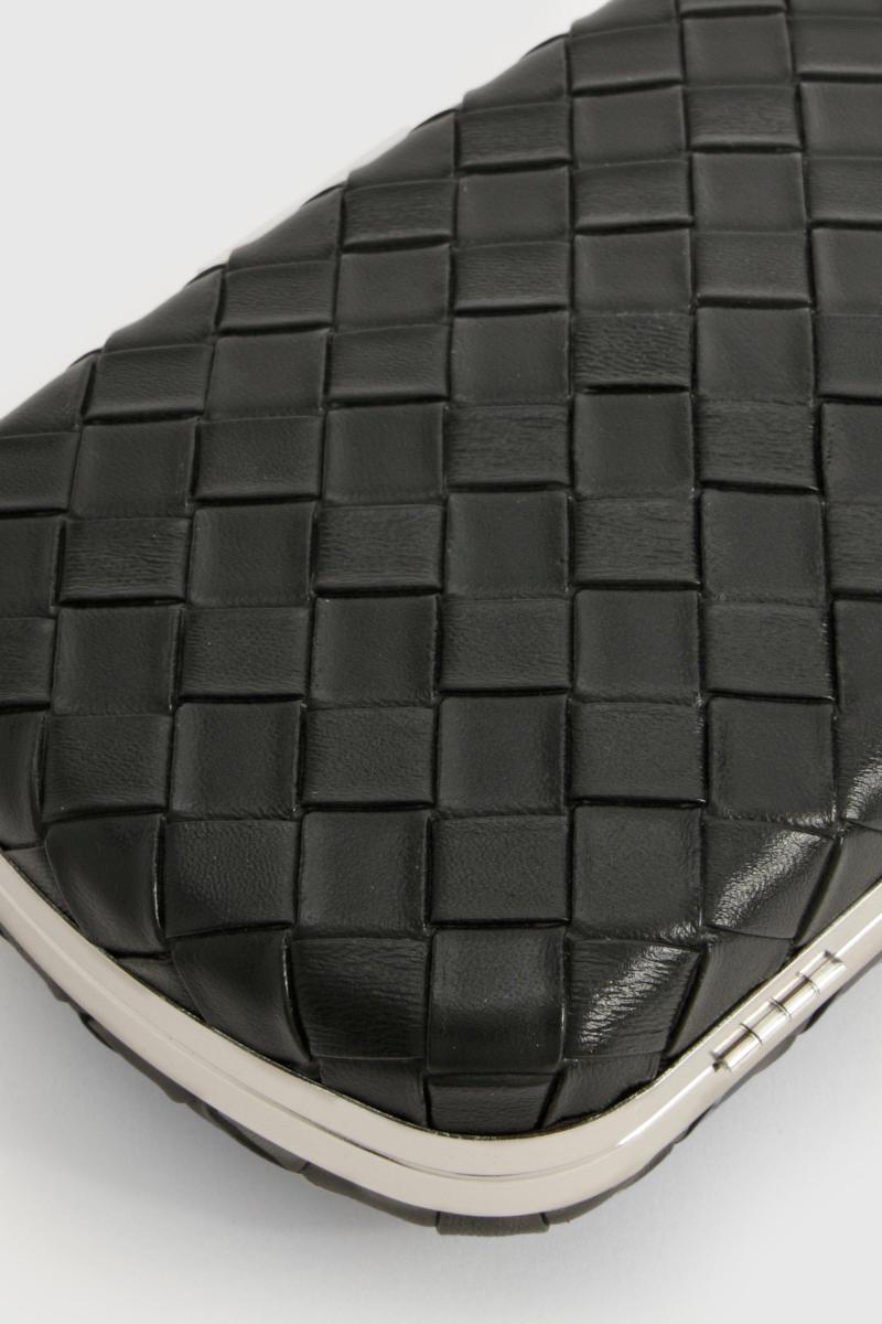 Плетена шкіряна сумка-клатч