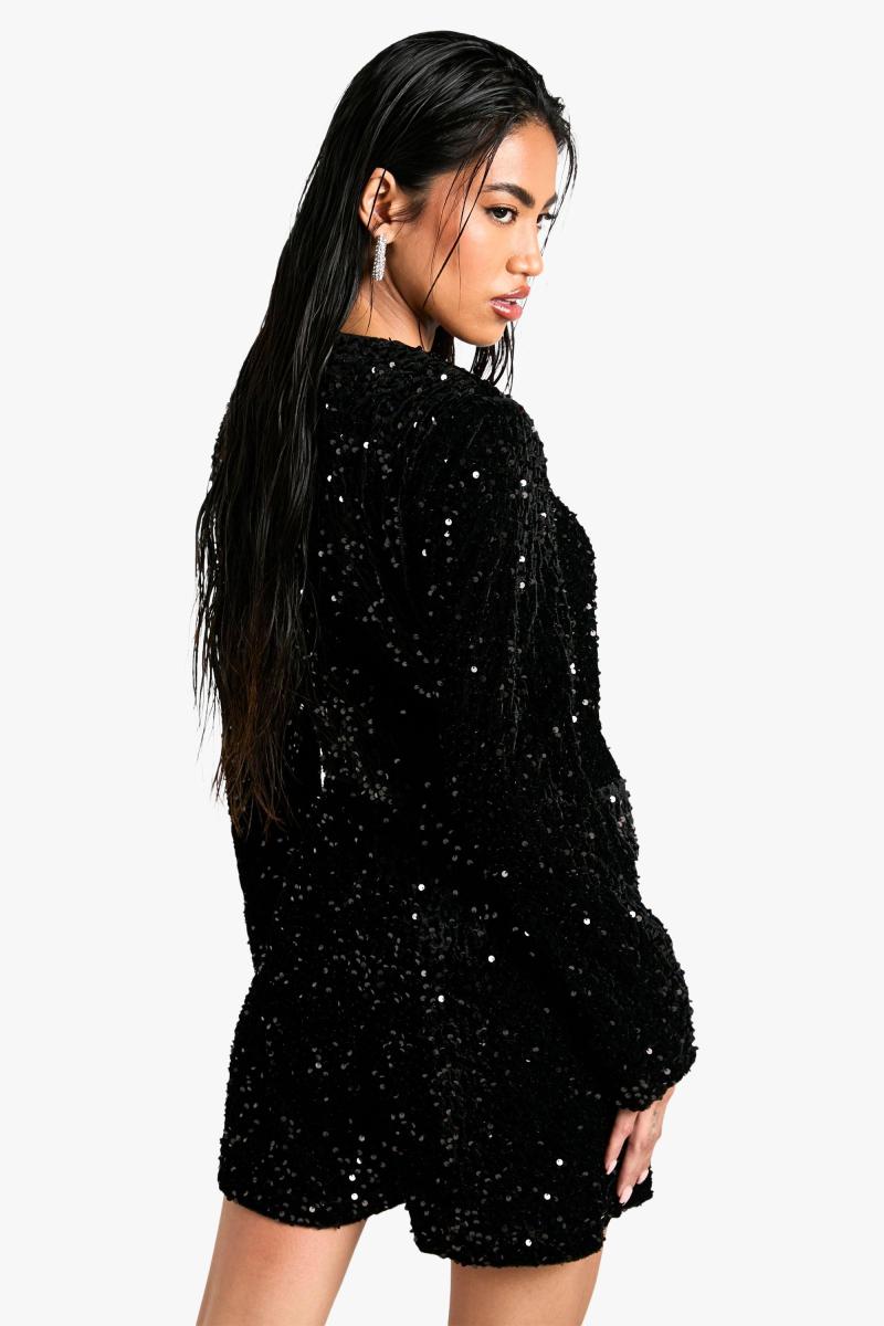 Оксамитовий комбінезон з блискітками