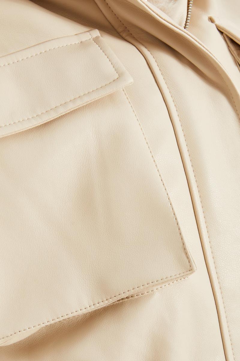 Кам'яний штучний хутряний куртка