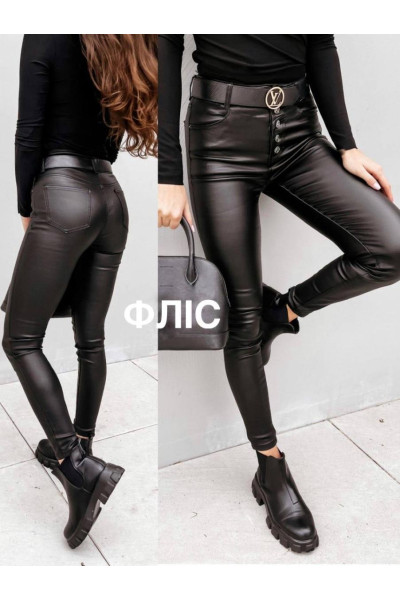 Чорні лосини на флісі Чорні лосини на флісі