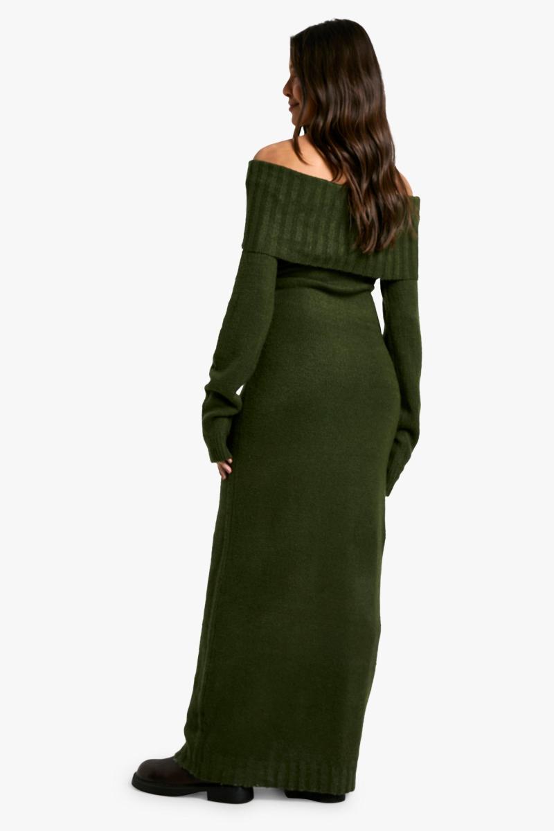 Сукня-джемпер преміум-класу з широким декольте з бардо