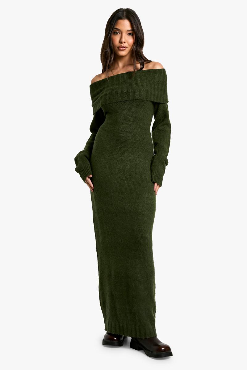 Сукня-джемпер преміум-класу з широким декольте з бардо