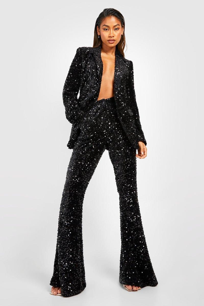 Оксамитовий піджак із паєтками