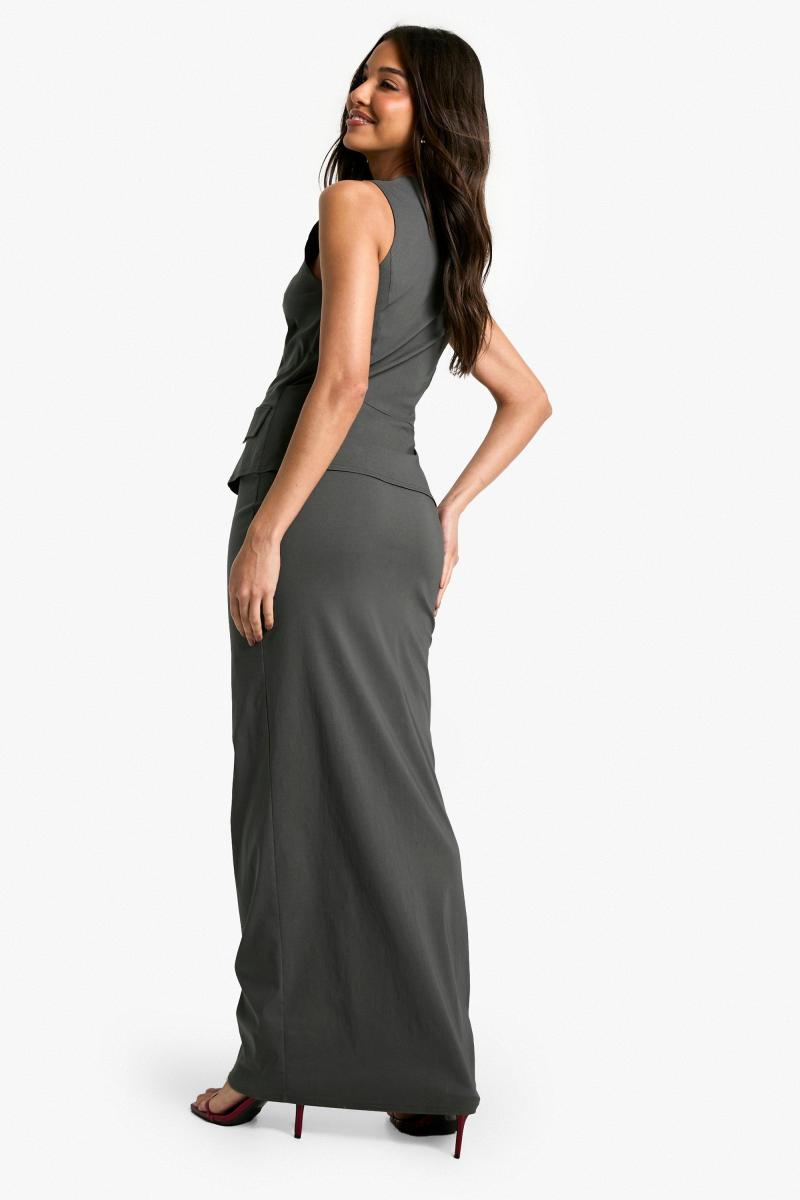 Сукня-максі з бенгальським глибоким жилетом