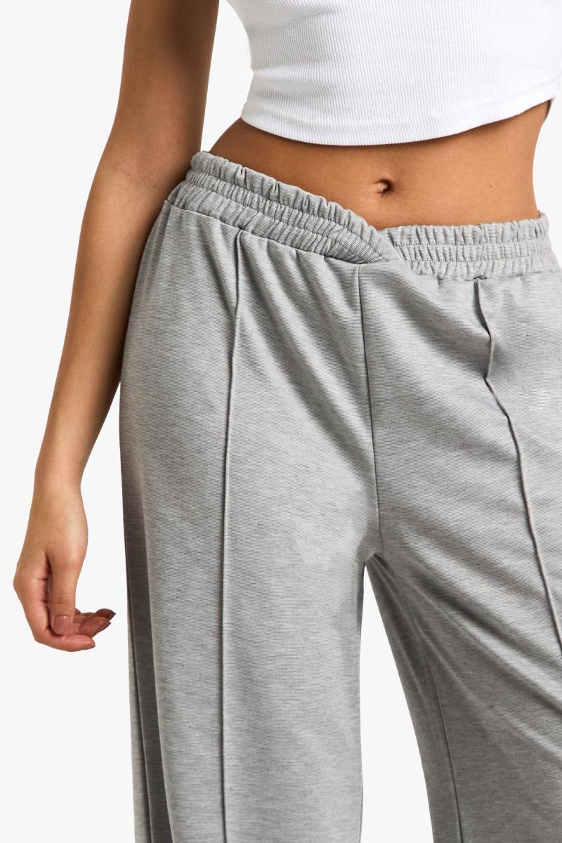 Широкі брюки з понте з перехрестом