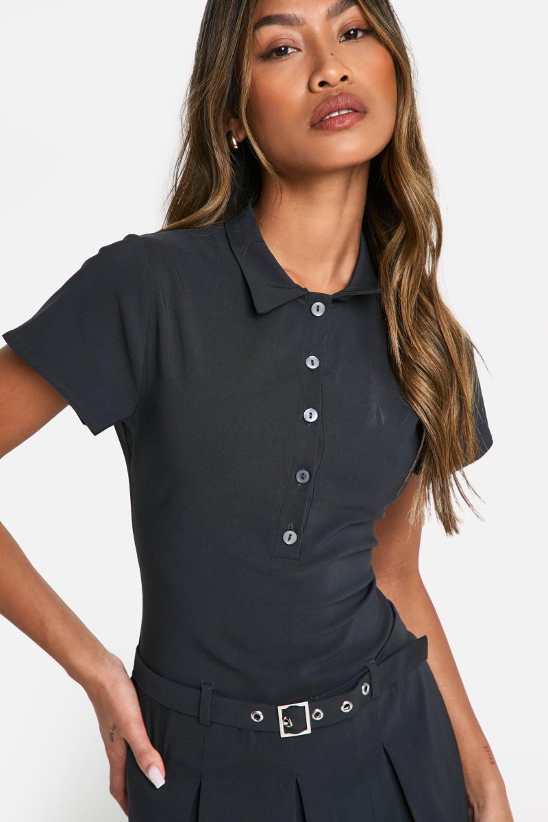 Об'ємна спідниця Комбінезон на гудзиках