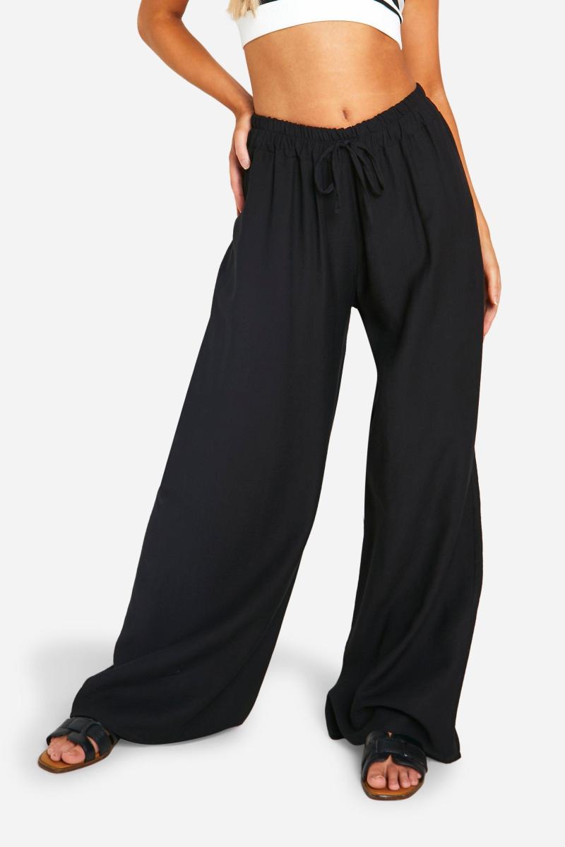 Плавучі брюки зі шнурком на талії