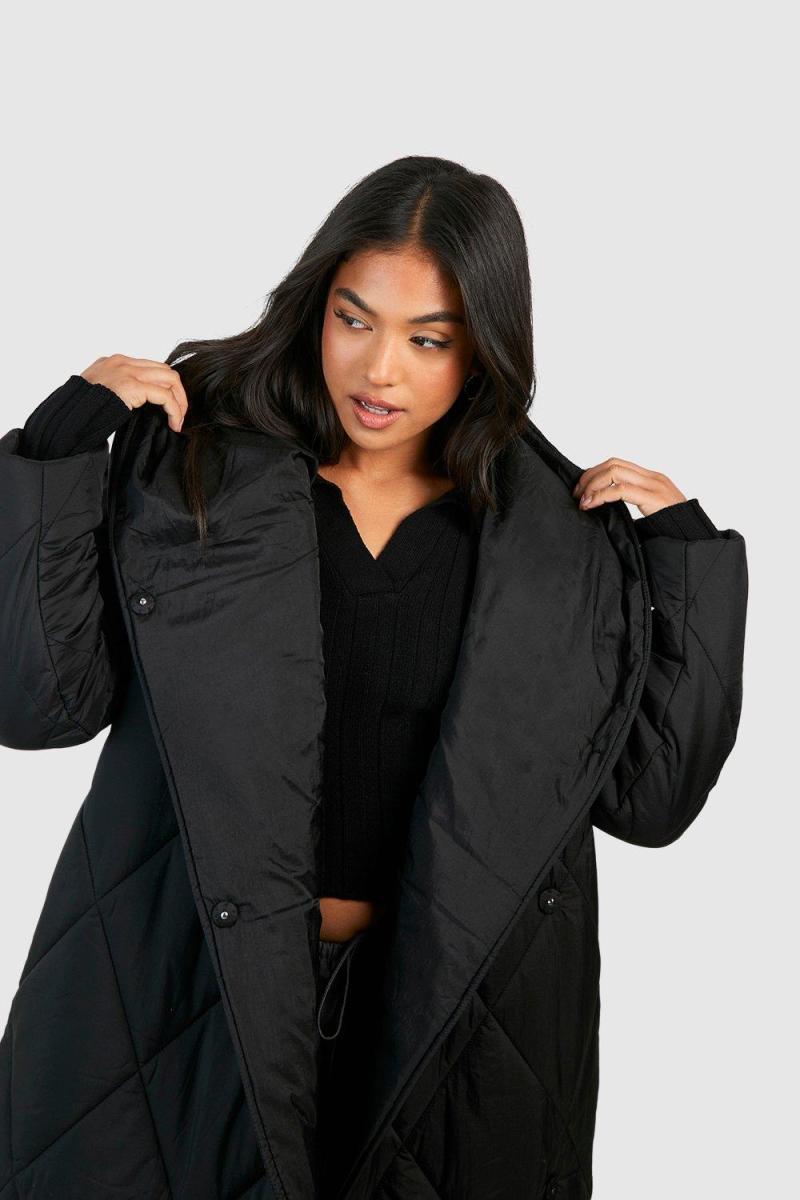 Велика пухова ковдра Petite Diamond Quilt Maxi Hooded