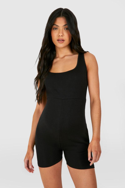 Комбінезон для вагітних у рубчик із квадратним вирізом Комбінезон для вагітних у рубчик із квадратним вирізом