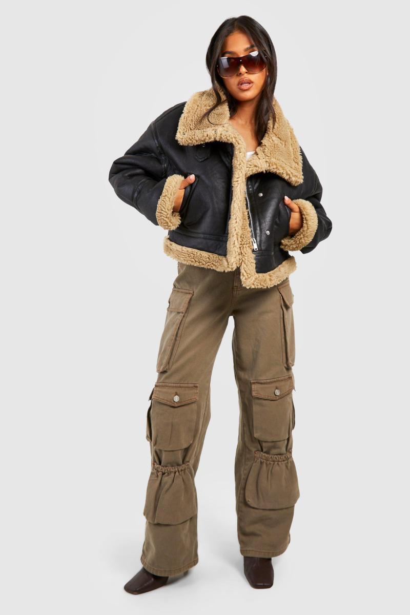 Куртка-авіатор Petite Teddy Trim