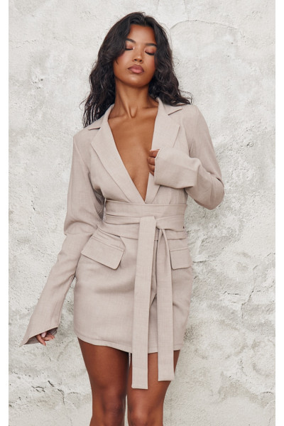 Кам'яна плетена обгортка плаття з блейзера