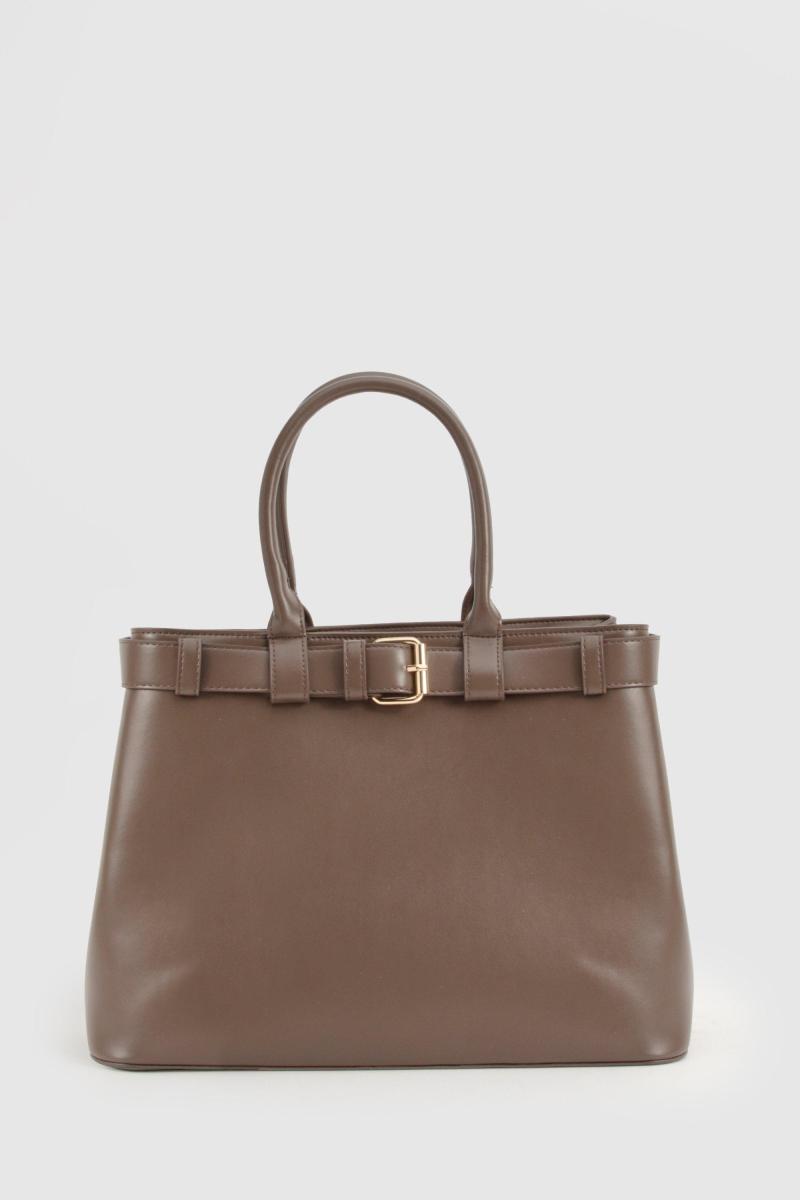 Сумка-тоут із деталями оздоблення поясу