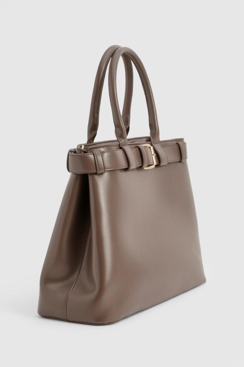 Сумка-тоут із деталями оздоблення поясу