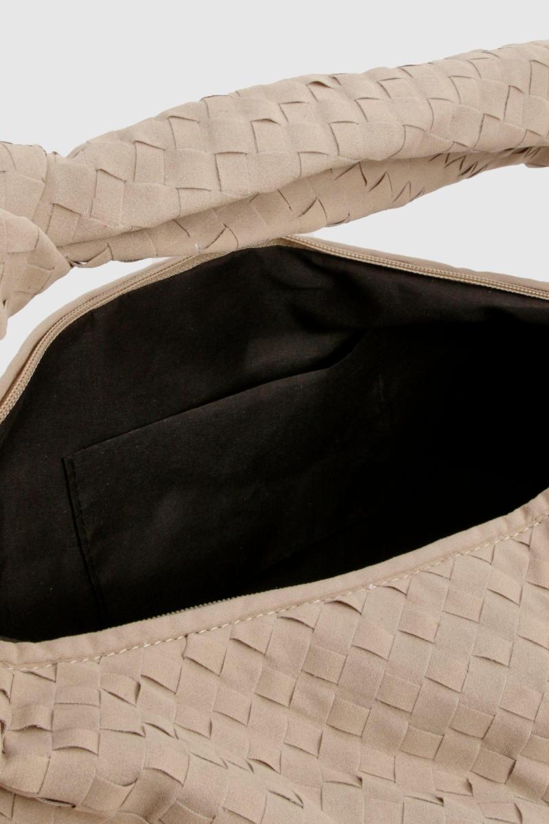 Велика сумка через плече зі штучної замші