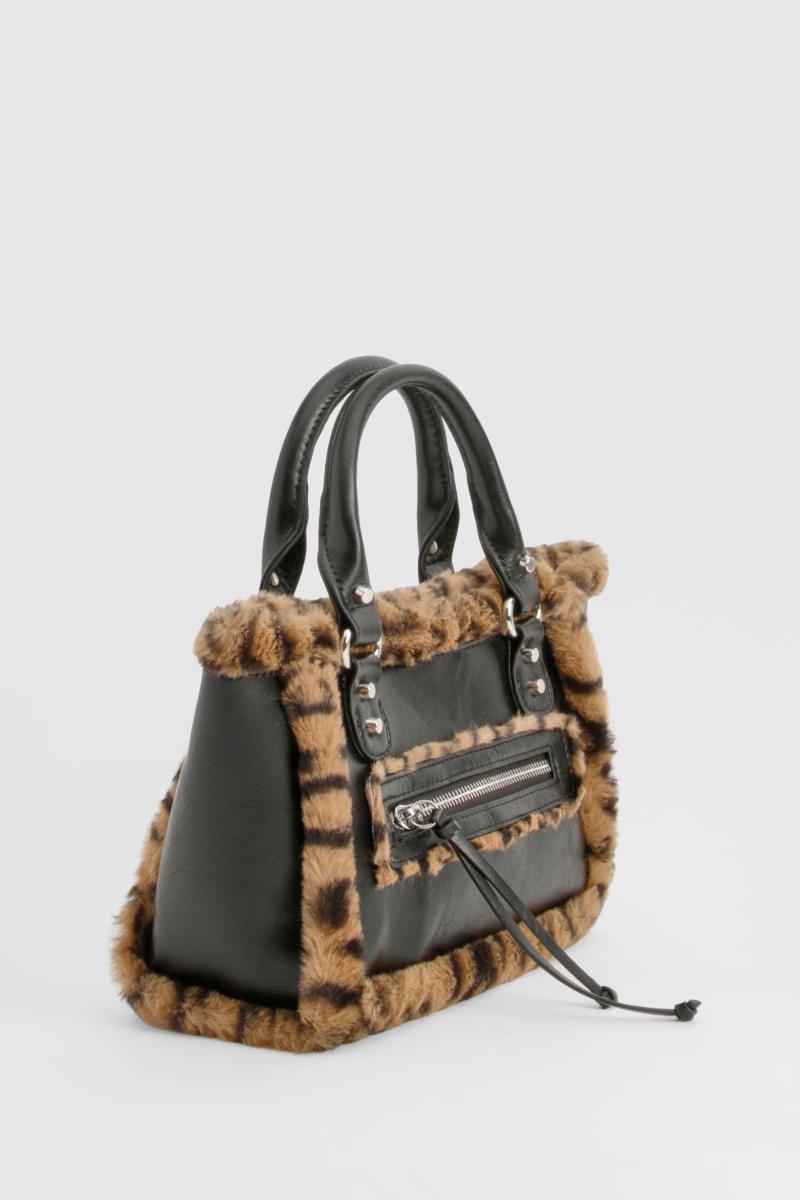 Міні-сумка зі штучним хутром