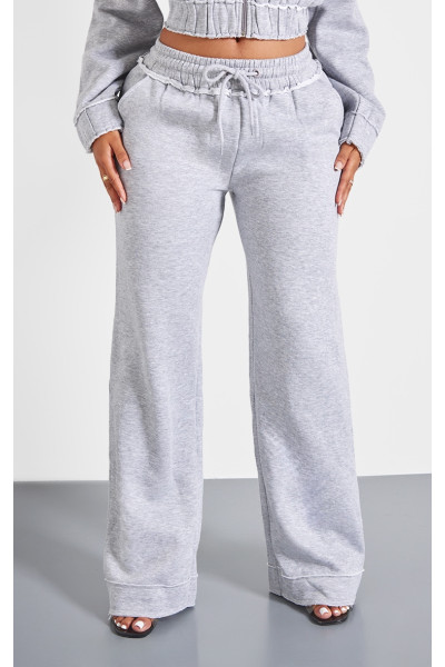 PrettyLittling Form Grey Marl Succered Elasticated Tastband широкі бігуки ноги