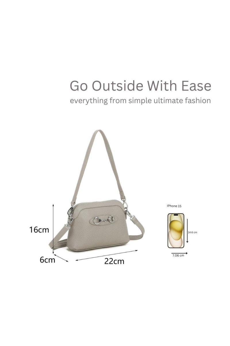 Срібний стиль Стіл Маленький мішечок для перехрестя з знімним ремінцем та ручкою