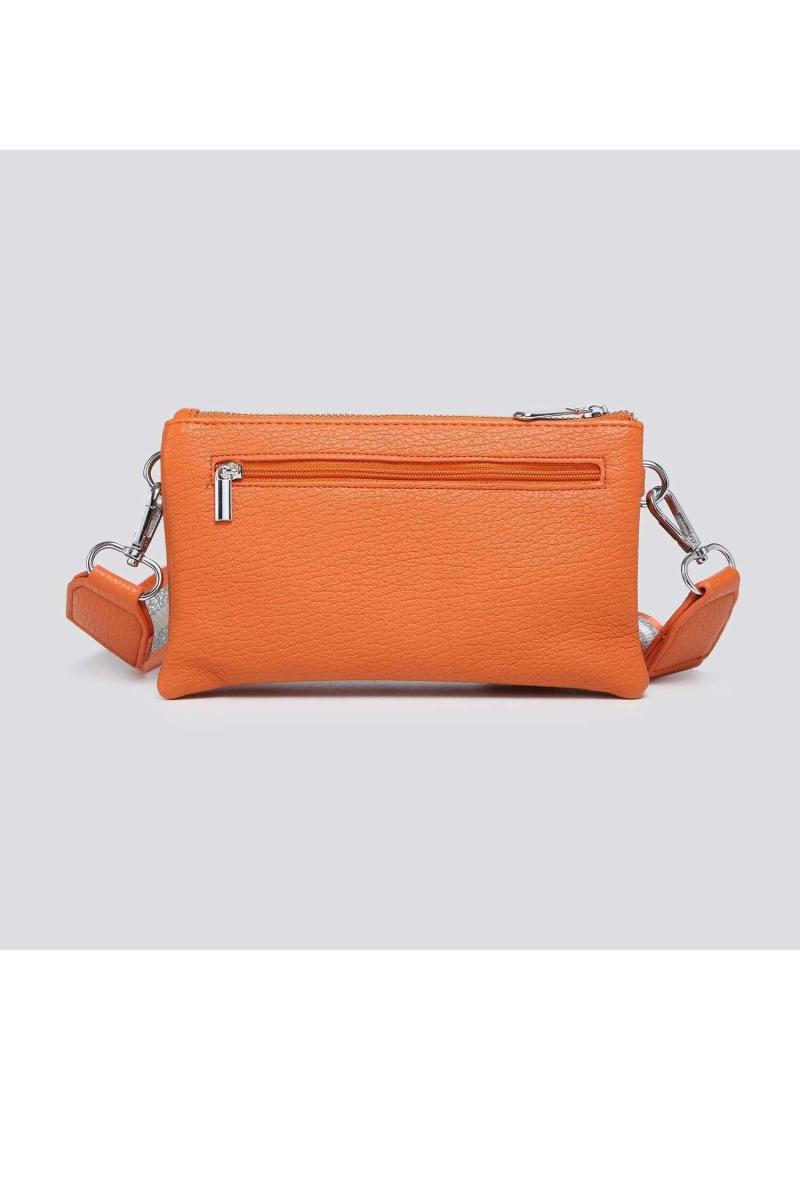 Невелика портмоне сумка Tessa з подвійними відділеннями і широким ременем
