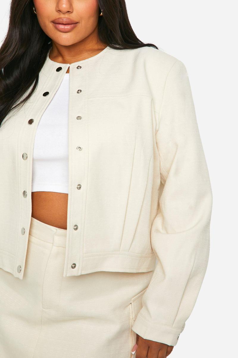 Плюс фактурний бомбер