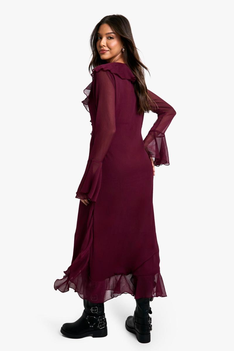 Сукня Midaxi з шифону і рюшами