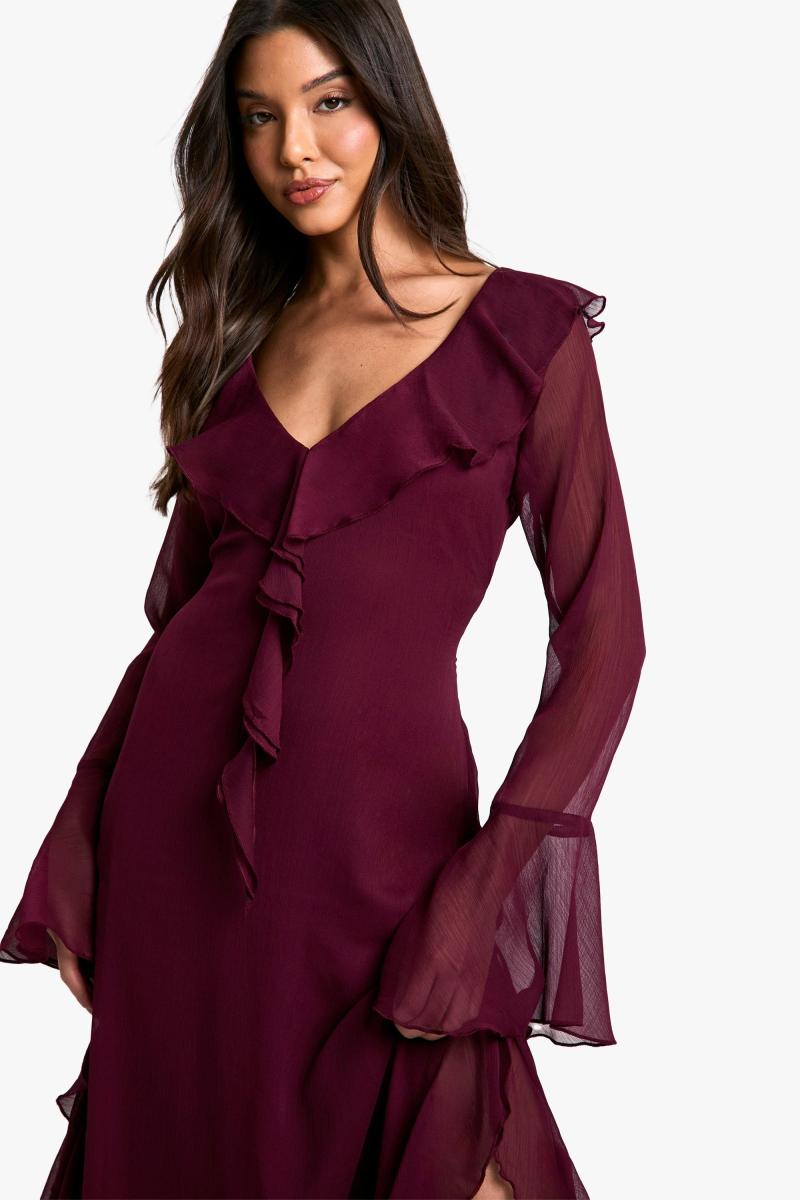 Сукня Midaxi з шифону і рюшами