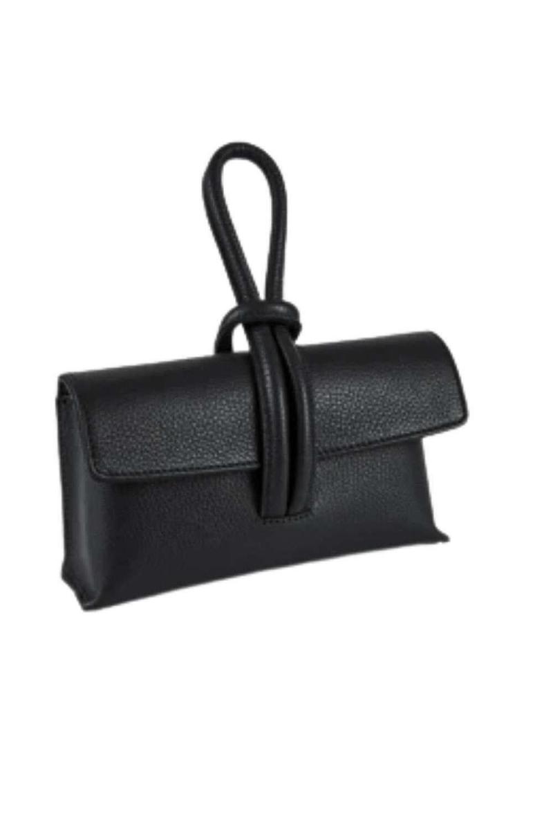 Елегантна італійська шкіряна сумка-клатч через плече з довгим ремінцем