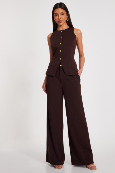 Коричневі штани для ніг