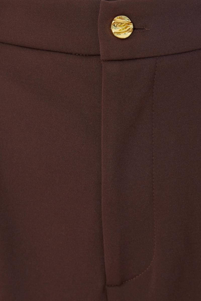 Коричневі штани для ніг