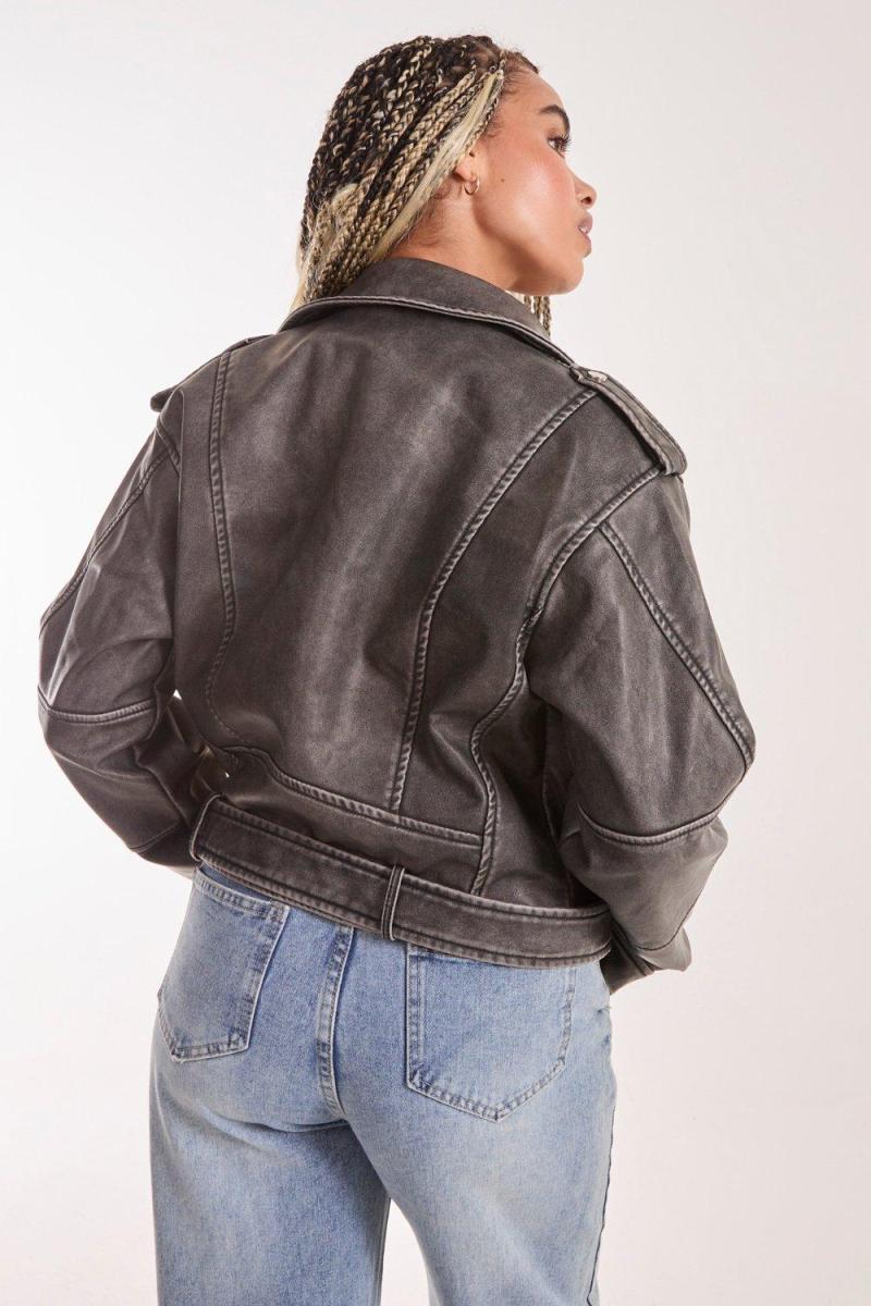 Кам’яна прува байкерська куртка