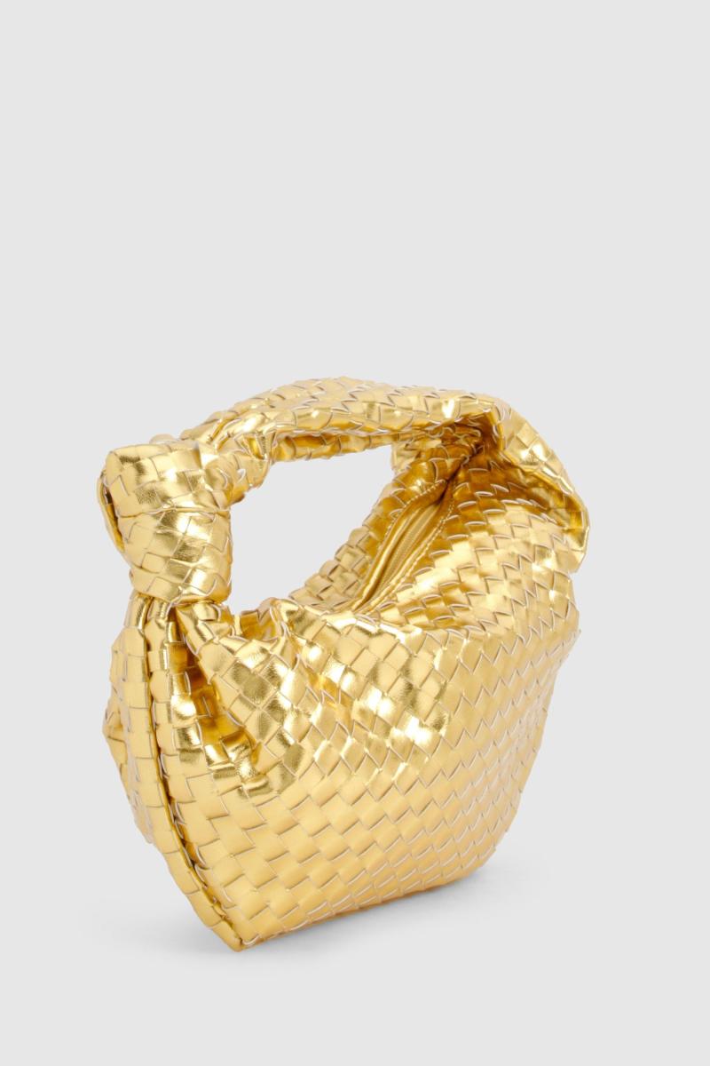 Сумка з металевою плетеною ручкою