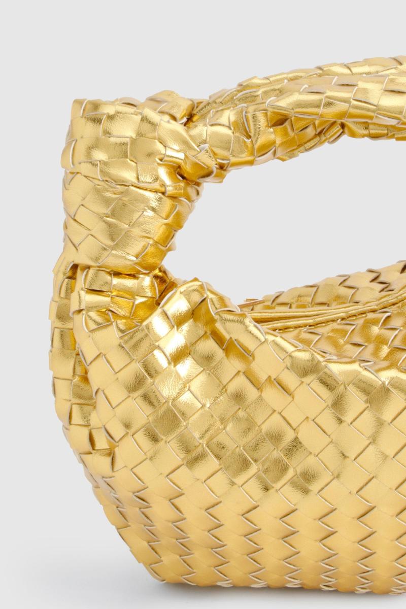 Сумка з металевою плетеною ручкою