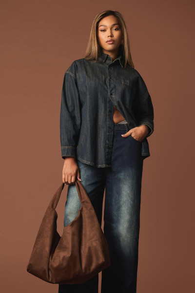 Сумка через плече зі штучної замші Сумка через плече зі штучної замші