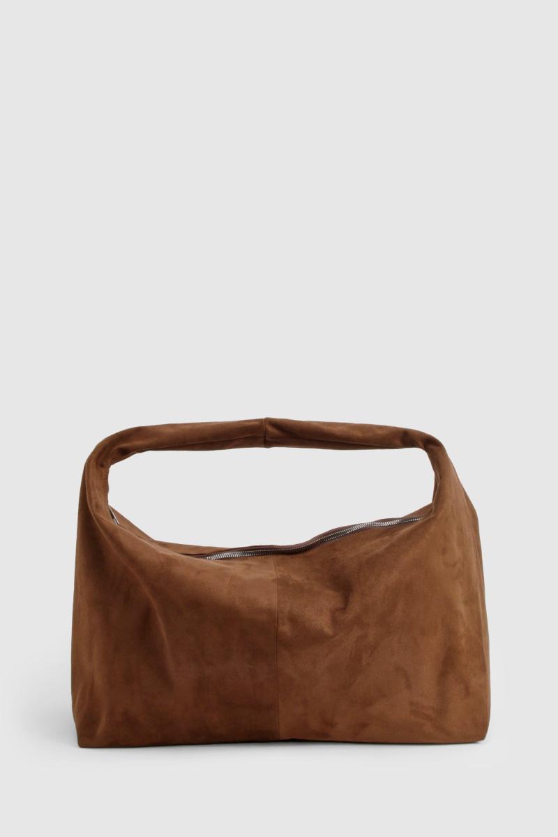 Сумка через плече зі штучної замші