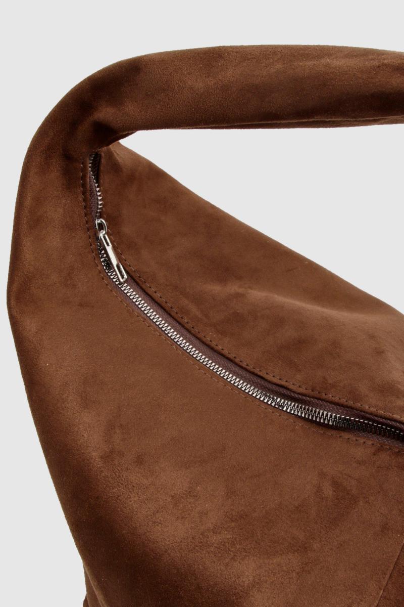 Сумка через плече зі штучної замші