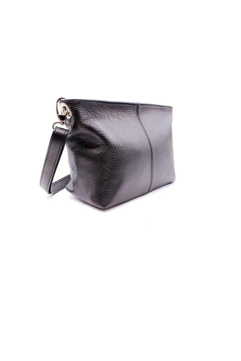 Невелика справжня італійська шкіряна сумочка з знімним ремінцем