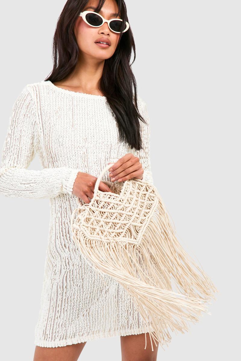 Пляжна сумка з бахромою