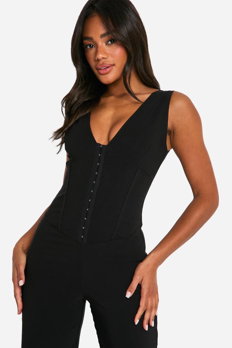 Корсетний комбінезон з люверсами