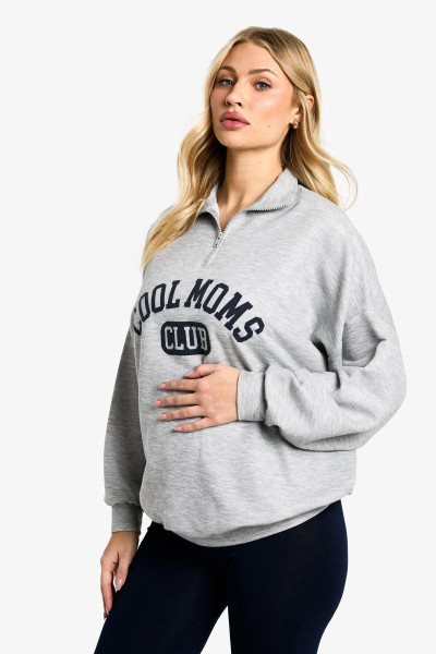Матеріал круті мами клубного клубу SLAGAN Half Zip Sweat & Leging Set