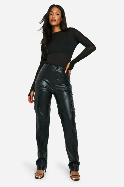 Високі універсальні штани зі штучної шкіри Високі універсальні штани зі штучної шкіри