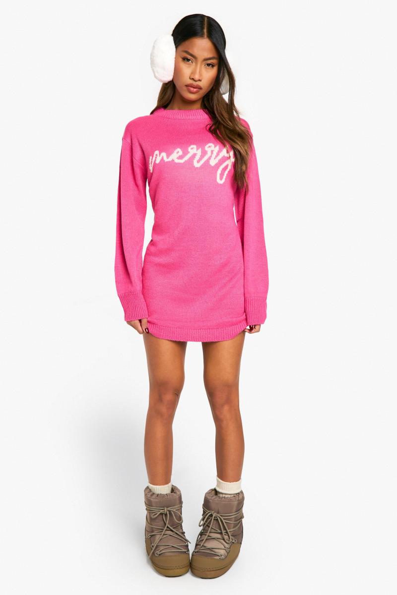 Весела різдвяна сукня-джемпер