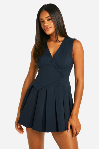 Жилет плісирований комбінезон Жилет плісирований комбінезон