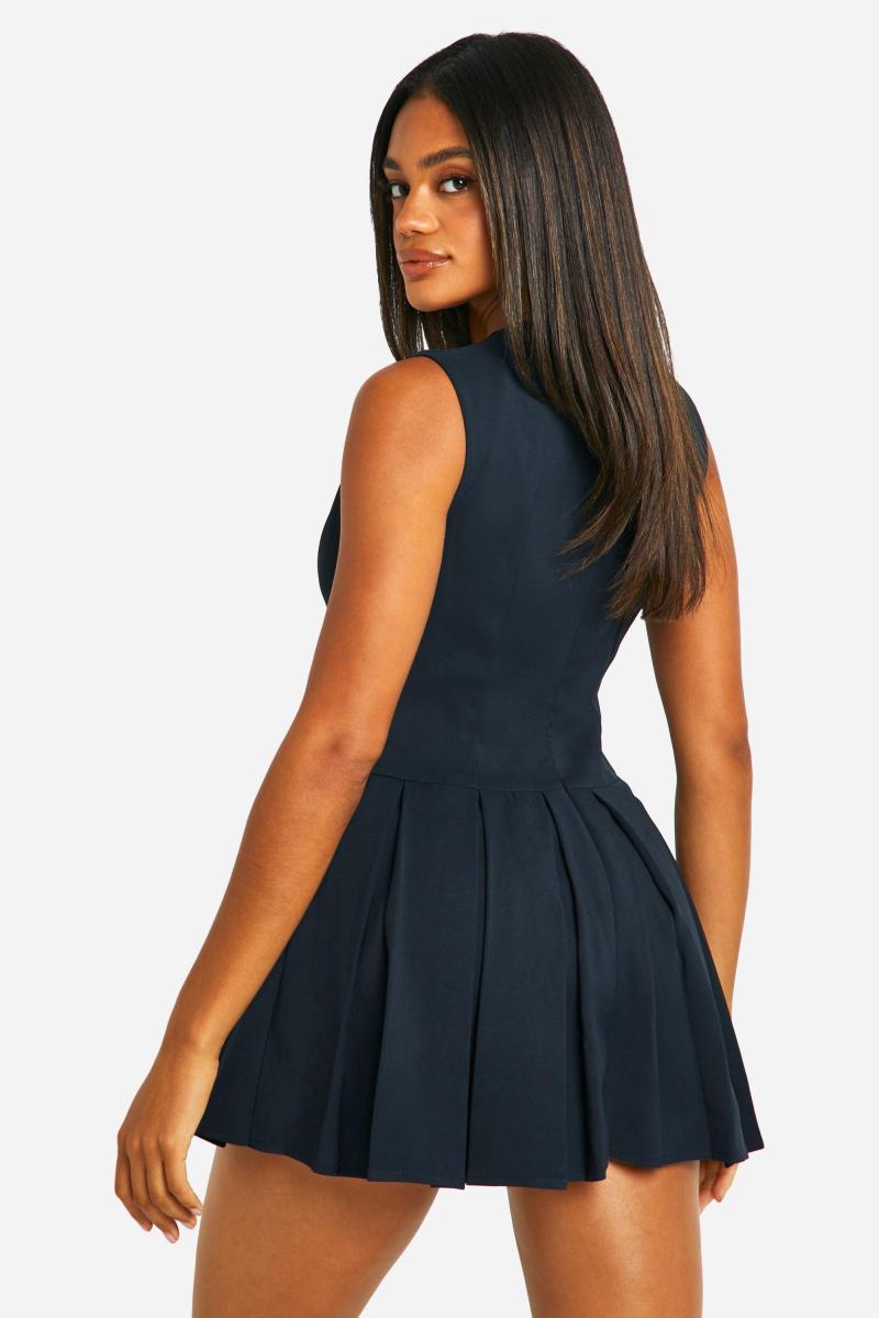 Жилет плісирований комбінезон