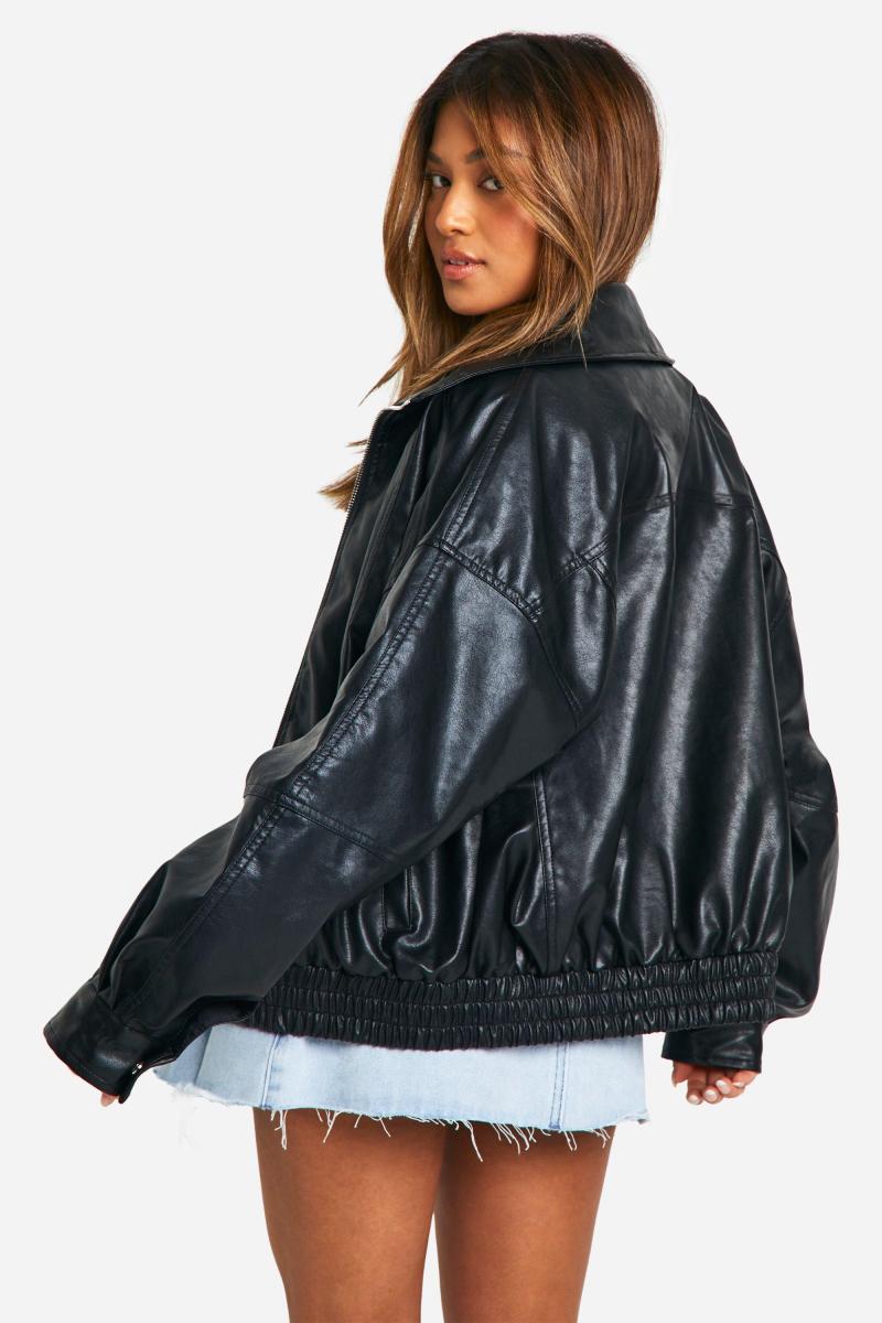 Маленька Пу -Шов Деталь негабаритна куртка бомбардувальників